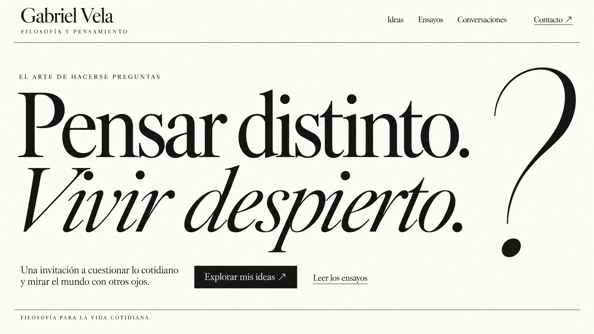Ejemplo de hero de web premium